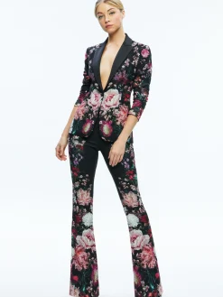 Alice and Olivia BREANN LONG FITTED BLAZER AFTER MIDNIGHT*CLOTHING