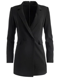 Alice and Olivia BREANN LONG FITTED BLAZER BLACK*FEATURED SHOPS | FEATURED SHOPS | CLOTHING
