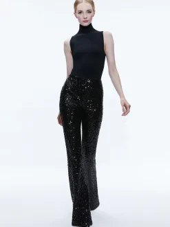 Alice and Olivia BREANN SEQUIN FITTED BLAZER + LARA SEQUIN BOOTCUT PANT *CLOTHING