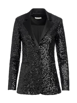 Alice and Olivia BREANN SEQUIN FITTED BLAZER + LARA SEQUIN BOOTCUT PANT *CLOTHING
