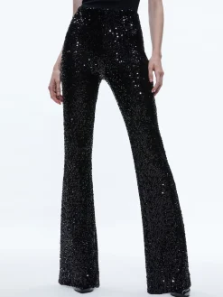 Alice and Olivia BREANN SEQUIN FITTED BLAZER + LARA SEQUIN BOOTCUT PANT *CLOTHING