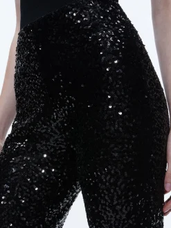 Alice and Olivia BREANN SEQUIN FITTED BLAZER + LARA SEQUIN BOOTCUT PANT *CLOTHING