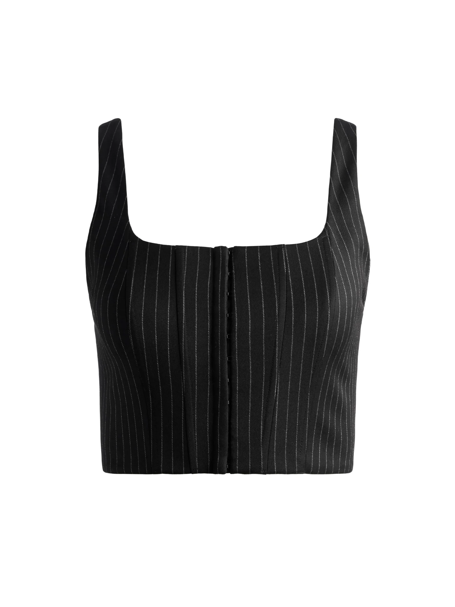 Alice and Olivia BRESLIN CORSET TOP BLACK PINSTRIPE*FEATURED SHOPS | CLOTHING | CLOTHING