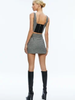 Alice and Olivia BRESLIN CORSET TOP + DONALD SIDE BUTTON SKIRT *CLOTHING