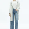 Alice and Olivia BRET EMBELLISHED LONG BLAZER OFF WHITE*FEATURED SHOPS | FEATURED SHOPS | CLOTHING