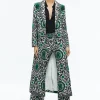 Alice and Olivia BRET LONG BLAZER MONARCH LIGHT EMERALD SMALL*FEATURED SHOPS | CLOTHING