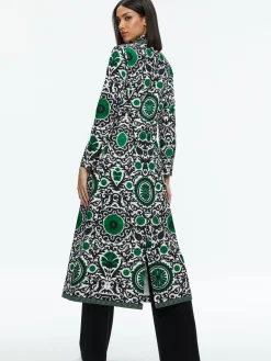 Alice and Olivia BRET LONG BLAZER MONARCH LIGHT EMERALD SMALL*FEATURED SHOPS | CLOTHING