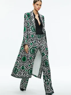 Alice and Olivia BRET LONG BLAZER MONARCH LIGHT EMERALD SMALL*FEATURED SHOPS | CLOTHING