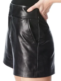 Alice and Olivia CADY HIGH WAISTED LEATHER SHORT *FEATURED SHOPS | CLOTHING