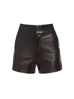 Alice and Olivia CADY HIGH WAISTED LEATHER SHORT *FEATURED SHOPS | CLOTHING