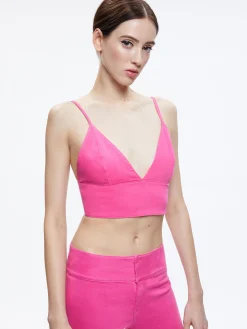 Alice and Olivia CARLI DENIM BRA TOP *FEATURED SHOPS | CLOTHING