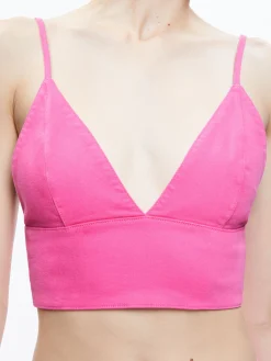 Alice and Olivia CARLI DENIM BRA TOP *FEATURED SHOPS | CLOTHING