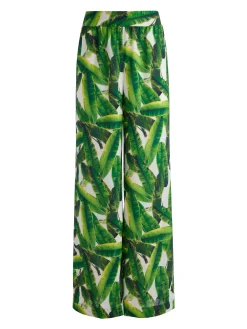 Alice and Olivia CARLI TIE BACK BRA TOP + RUSSELL HIGH WAISTED SMOCKED WAISTBAND PANT *CLOTHING