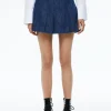 Alice and Olivia CARTER PLEATED DENIM MINI SKIRT *FEATURED SHOPS | CLOTHING