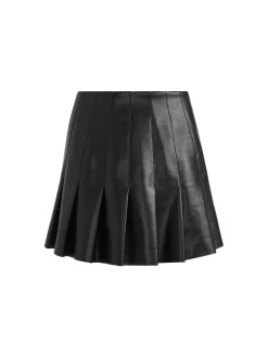 Alice and Olivia CARTER PLEATED VEGAN LEATHER MINI SKIRT *FEATURED SHOPS | FEATURED SHOPS | CLOTHING