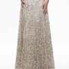 Alice and Olivia CATRINA SEQUIN EMBELLISHED GOWN SKIRT CHAMPAGNE/MULTI*CLOTHING