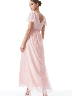 Alice and Olivia CHARLSIE SMOCKED WAIST DRESS *DRESSES | CLOTHING