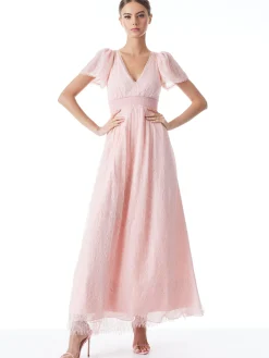 Alice and Olivia CHARLSIE SMOCKED WAIST DRESS *DRESSES | CLOTHING