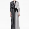 Alice and Olivia CHASSIDY MAXI SHIRT DRESS VERTICAL PALAZZO STRIPE BLACK*FEATURED SHOPS | DRESSES | CLOTHING