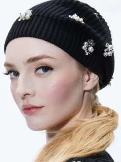 Alice and Olivia CHIRA SLOUCHY EMBELLISHED HAT *CLOTHING