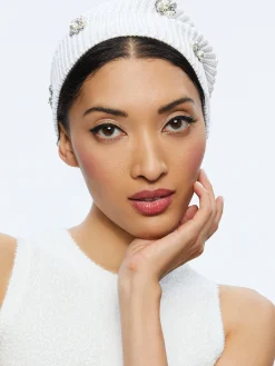 Alice and Olivia CHIRA SLOUCHY EMBELLISHED HAT *CLOTHING