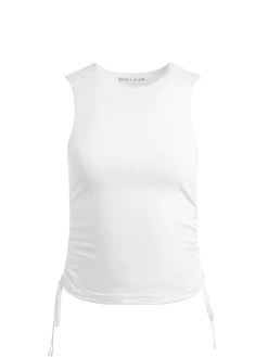 Alice and Olivia CHRISSY CREWNECK RUCHED CROP TOP *FEATURED SHOPS | CLOTHING