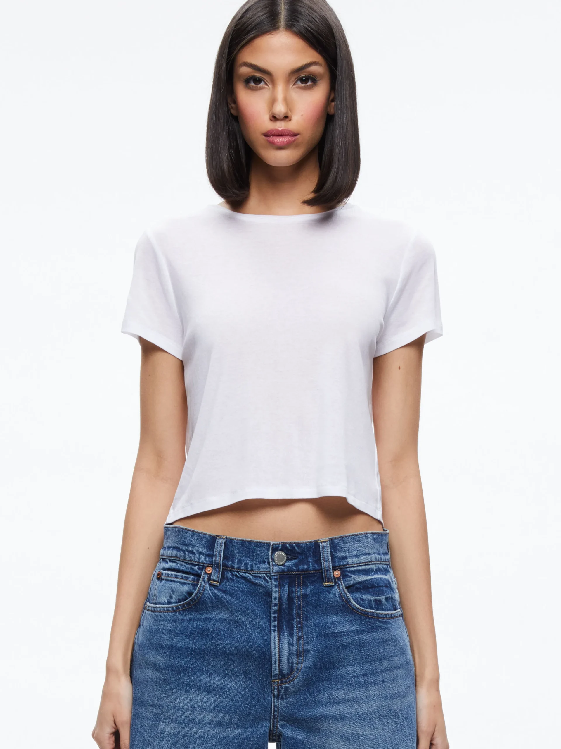 Alice and Olivia CINDY CLASSIC CROPPED TEE *FEATURED SHOPS | CLOTHING