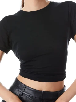 Alice and Olivia CINDY CLASSIC CROPPED TEE *FEATURED SHOPS | CLOTHING