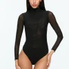 Alice and Olivia CLARINDA TURTLENECK BODYSUIT BLACK*FEATURED SHOPS | CLOTHING