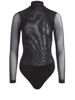 Alice and Olivia CLARINDA TURTLENECK BODYSUIT BLACK*FEATURED SHOPS | CLOTHING