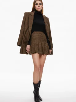 Alice and Olivia COLLEY NOTCH COLLAR BLAZER + ZONA HIGH WAISTED MINI SKIRT *CLOTHING