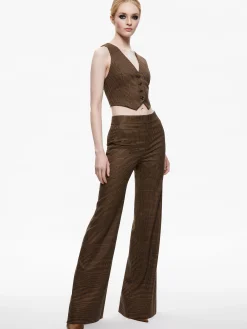Alice and Olivia COLLEY NOTCH COLLAR BLAZER + DEANNA HIGH WAISTED BOOTCUT PANT *CLOTHING