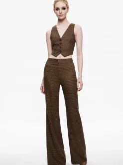 Alice and Olivia COLLEY NOTCH COLLAR BLAZER + DEANNA HIGH WAISTED BOOTCUT PANT *CLOTHING