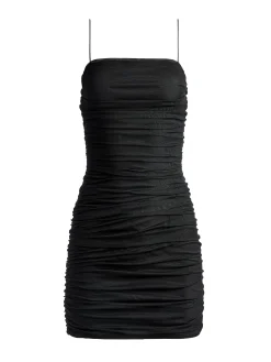 Alice and Olivia CRUZ SPAGHETTI STRAP MINI RUCHED DRESS *DRESSES | CLOTHING