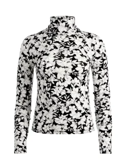 Alice and Olivia DELAINA TURTLENECK TOP HOMEROOM FLORAL*CLOTHING
