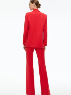 Alice and Olivia DENNY NOTCH COLLAR BOYFRIEND BLAZER PERFECT RUBY*CLOTHING