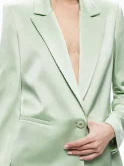 Alice and Olivia DENNY NOTCH COLLAR BOYFRIEND BLAZER + DEANNA HIGH WAISTED BOOTCUT PANT *CLOTHING