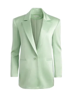 Alice and Olivia DENNY NOTCH COLLAR BOYFRIEND BLAZER *CLOTHING