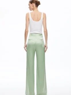 Alice and Olivia DENNY NOTCH COLLAR BOYFRIEND BLAZER + DEANNA HIGH WAISTED BOOTCUT PANT *CLOTHING