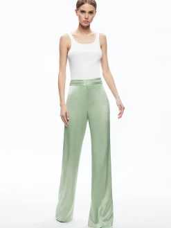 Alice and Olivia DENNY NOTCH COLLAR BOYFRIEND BLAZER + DEANNA HIGH WAISTED BOOTCUT PANT *CLOTHING