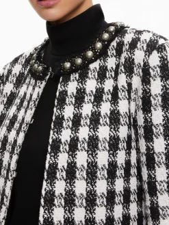 Alice and Olivia DEON TWO-FER TWEED JACKET BLACK/WHITE*FEATURED SHOPS | CLOTHING