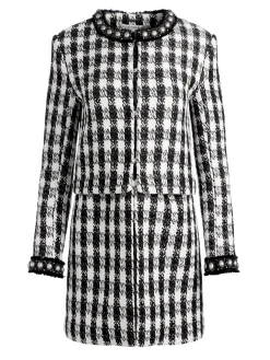 Alice and Olivia DEON TWO-FER TWEED JACKET + MACE TWEED MINI SKORT *CLOTHING