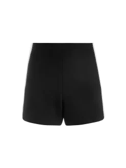 Alice and Olivia DONALD SIDE PANEL SHORT BLACK/OFF WHITE*FEATURED SHOPS | CLOTHING