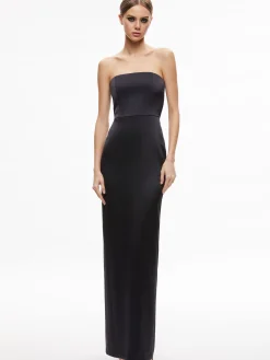 Alice and Olivia DOREEN STRAPLESS MAXI DRESS BLACK*DRESSES | DRESSES | CLOTHING