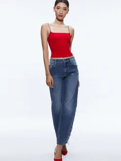 Alice and Olivia DRINA EMBELLISHED STRAP TANK *CLOTHING