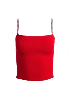 Alice and Olivia DRINA EMBELLISHED STRAP TANK *CLOTHING