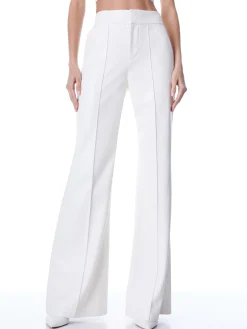 Alice and Olivia DYLAN VEGAN LEATHER WIDE LEG PANT ECRU*FEATURED SHOPS | FEATURED SHOPS | CLOTHING