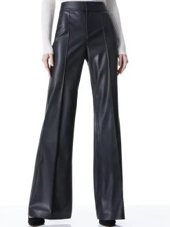 Alice and Olivia DYLAN VEGAN LEATHER WIDE LEG PANT BLACK*FEATURED SHOPS | FEATURED SHOPS | FEATURED SHOPS | CLOTHING