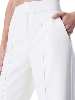 Alice and Olivia DYLAN VEGAN LEATHER WIDE LEG PANT ECRU*FEATURED SHOPS | FEATURED SHOPS | CLOTHING
