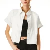 Alice and Olivia EDYTH VEGAN LEATHER BUTTON DOWN *FEATURED SHOPS | FEATURED SHOPS | CLOTHING